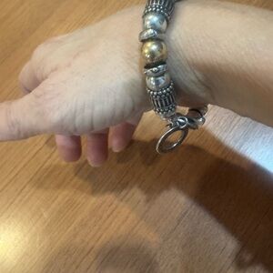 Silpada Sterling Silver Two-Tone Jewelry Set - Bracelet, Pendant